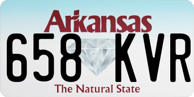 AR license plate 658KVR