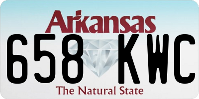 AR license plate 658KWC
