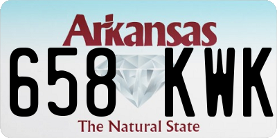 AR license plate 658KWK