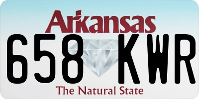 AR license plate 658KWR