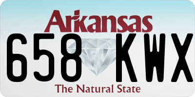 AR license plate 658KWX