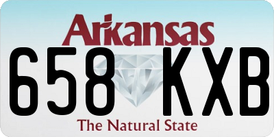 AR license plate 658KXB