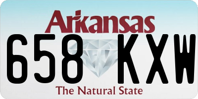 AR license plate 658KXW