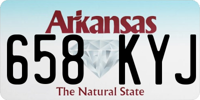 AR license plate 658KYJ