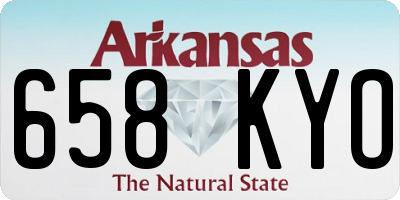 AR license plate 658KYO