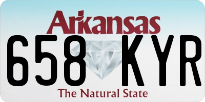 AR license plate 658KYR
