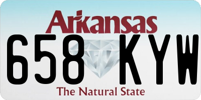 AR license plate 658KYW