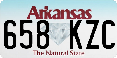 AR license plate 658KZC