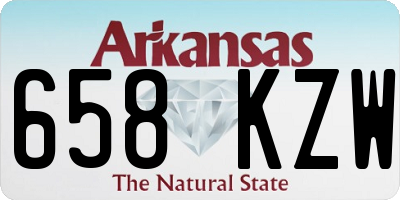 AR license plate 658KZW