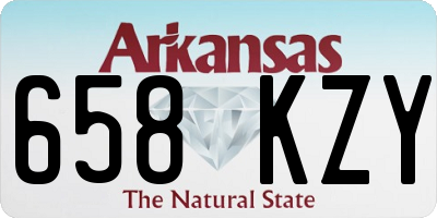 AR license plate 658KZY