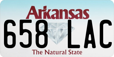 AR license plate 658LAC
