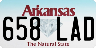 AR license plate 658LAD