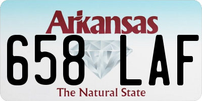 AR license plate 658LAF