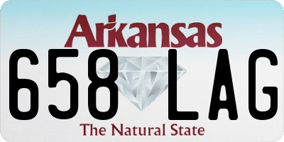 AR license plate 658LAG
