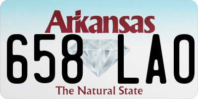 AR license plate 658LAO