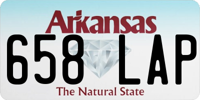 AR license plate 658LAP