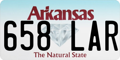 AR license plate 658LAR