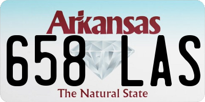 AR license plate 658LAS