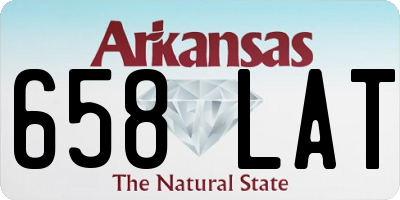 AR license plate 658LAT