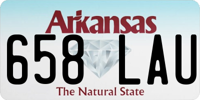AR license plate 658LAU