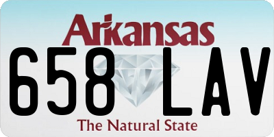 AR license plate 658LAV