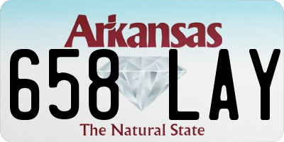 AR license plate 658LAY