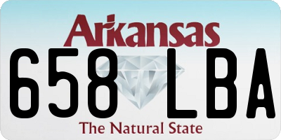 AR license plate 658LBA