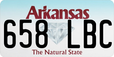 AR license plate 658LBC