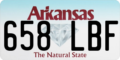 AR license plate 658LBF