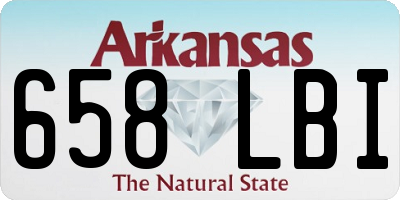 AR license plate 658LBI