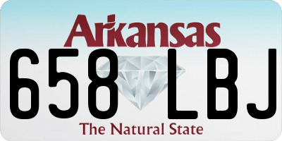 AR license plate 658LBJ