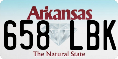 AR license plate 658LBK