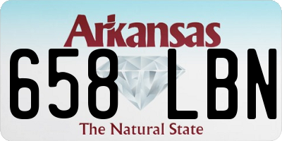 AR license plate 658LBN