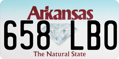 AR license plate 658LBO