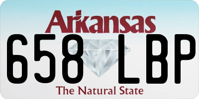 AR license plate 658LBP