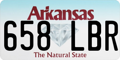 AR license plate 658LBR