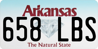 AR license plate 658LBS