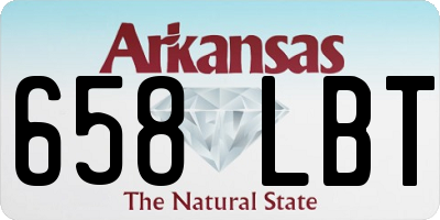 AR license plate 658LBT