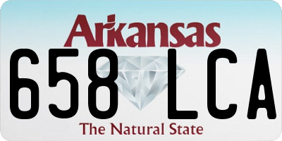 AR license plate 658LCA
