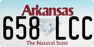AR license plate 658LCC
