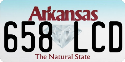 AR license plate 658LCD