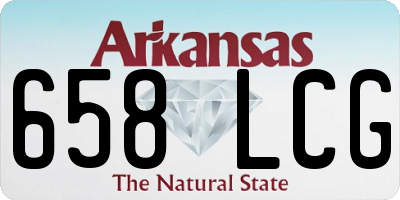 AR license plate 658LCG