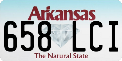 AR license plate 658LCI