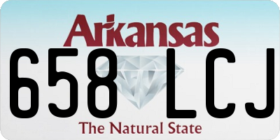 AR license plate 658LCJ