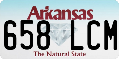 AR license plate 658LCM