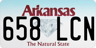 AR license plate 658LCN