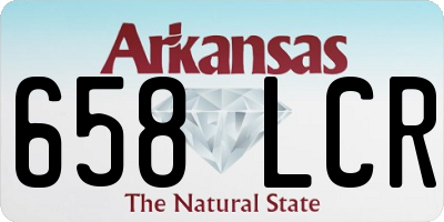 AR license plate 658LCR