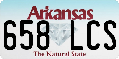 AR license plate 658LCS