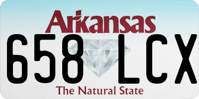 AR license plate 658LCX