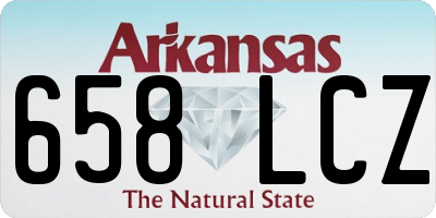 AR license plate 658LCZ